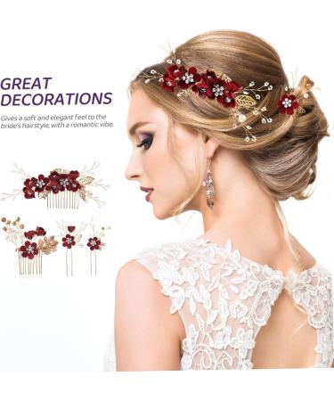 FRCOLOR 8 Sets Bridal Headwear Wedding Hair Clips Bridal Hair Combs Rhinestone Bobby Pins Hair Barrettes Pearl Wedding Hair Accessories Rhinestone Hair Clip Wedding Hair Combs Side Combs - Buy Online on GoSupps.com