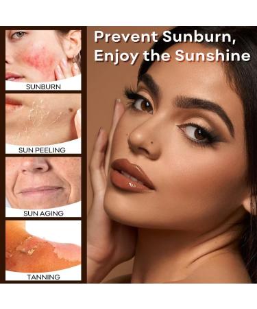 Tinted Sunscreen for Face - SPF 50 Hydrating Sun Essence | Lightweight Travel Size | UVA/UVB Protection (Beige 50ml - Buy Online on GoSupps.com