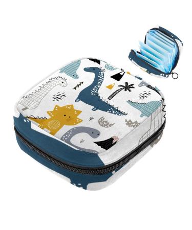 Women's binding-up bags Sketch Dinosaurs Women Bangs Bag Tampon Storage Pocket zip pockets menstruation tie bags multi06
