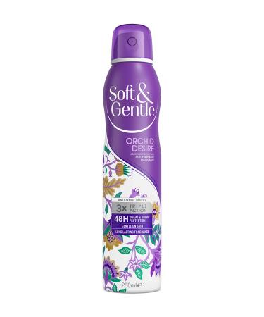 Soft & Gentle Orchid Desire Anti-Perspirant Deodorant Spray 250ml Orchid Desire 250 ml (Pack of 1) 1