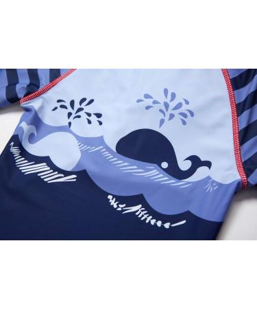 BONVERANO Baby Boys Swimsuit UPF 50+ Long-Sleeve Whale One Piece - Size 3 (3-6 Months) - Buy Online on GoSupps.com