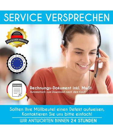 Eles Vida 240L Heavy-Duty Garbage Bags - XL Tearproof Black Waste Bags (10 per Roll) for Industrial Use - Buy Online on GoSupps.com