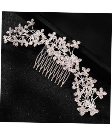 FRCOLOR Rhinestone Alloy Hair Comb Bridal Hair Comb Bridal Flower Hair Comb Rhinestone Headpiece Rhinestone Hair Accessories Wedding Headpiece Wedding Headdress Wedding Flower Hair Comb - Buy Online on GoSupps.com