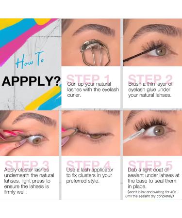 SWINGING Lash Clusters Glue - Long-Lasting Waterproof Bond for DIY Eyelash Extensions | 5ml Black Lash Bond - Buy Online on GoSupps.com