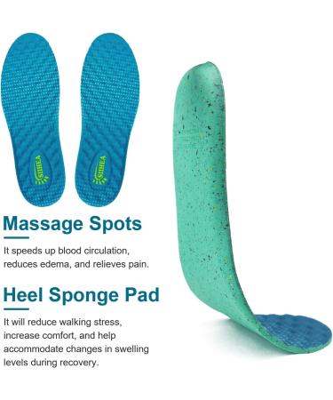 SIIHEA Massage Insoles for Plantar Fasciitis Relief | Comfort Shoe Inserts for Foot Pain | Breathable Insoles for All-Day Comfort | Women's 11-13/Men's 10-12 - Buy Online on GoSupps.com