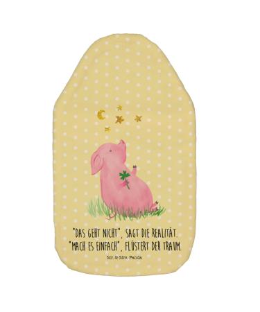 Mr. & Mrs. Panda Warm bottle Pig luck - gift animals destinations lucky pig.Lucky pig heat bottle cover heat pillow hot water bottle yellow