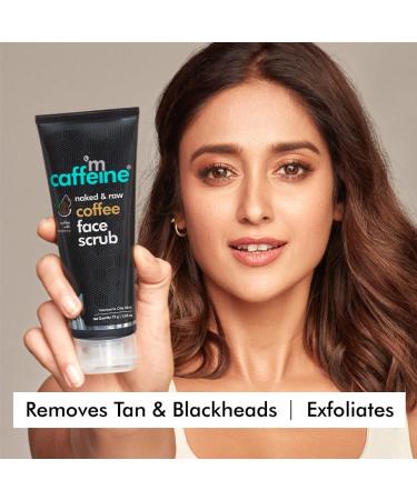 Tan Reduce Face Scrub (75gm) - Exfoliating Caffee & Walnut Scrub for Clear Skin Blackhead & Dead Skin Removal | Unisex Detan Pack - Buy Online on GoSupps.com