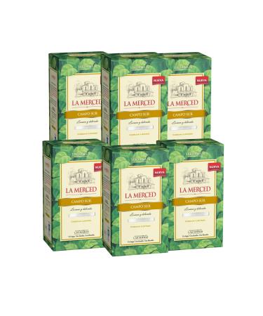 Yerbee La Merced Campo SUR Yerba Mate Set of 6 packs of 6 boxes of 500 g La Merced Campo Sur Yerba Mate 3 kg