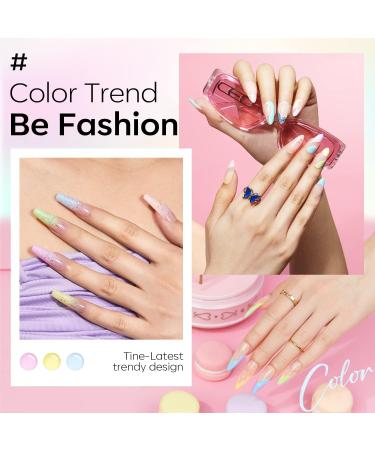 Modelones 40Pcs Gel Nail Polish Set - 36 Pastel Macaroon Glitter Colors for Spring/Summer Manicure - Includes Nail Primer, Base, Matte & Glossy Top Coat - Ideal for Girls & Women - Buy Online on GoSupps.com
