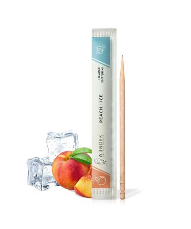 Miracle toothpick with taste - 200x toothpick individually packaged - in 8 refreshing varieties - plastic -free chewing gum - smoking cessation - Fresh breath with flavored toothpick - sugar -free peach/ice