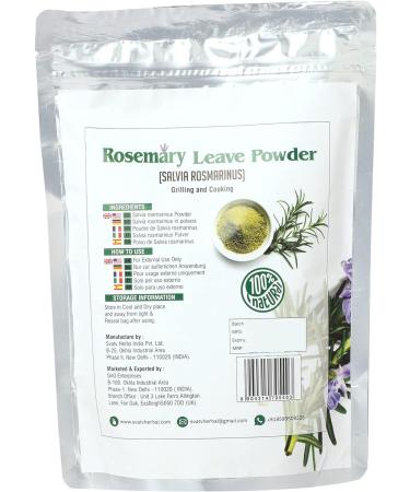 SVATV Rosemary Leaves Powder - 227g | Ideal for Meats, Fish, Soups & Stews - Buy Online on GoSupps.com