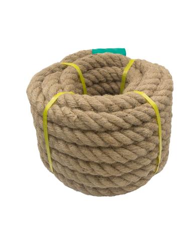 Jute Rope - 1.18/1.5 Inch Twisted Hemp Rope for Crafts, Climbing