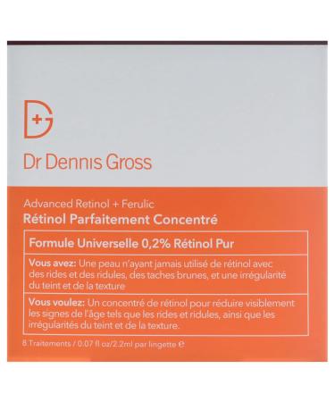 Dr Dennis Gross Advanced Retinol Plus Ferulic Perfectly Dosed Retinol for Women - 8 x 0.07 oz Treatment - Buy Online on GoSupps.com