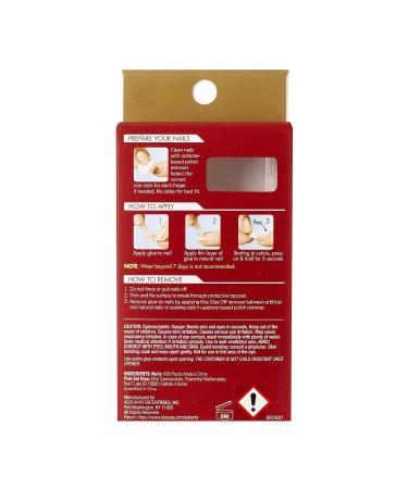 GoldFinger Full Cover Long Length Press On False Nails - 24 Nail Set - Buy Online on GoSupps.com