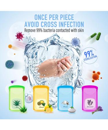 BLOOMOAK 200pcs Portable Travel Hand Washing Paper Soap Sheets - Skin Friendly & Disposable - Ideal for Camping, Hiking & Outdoor Activities - 2 Pack Mix - 400 Count - Buy Online on GoSupps.com