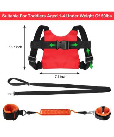 Accmor Toddler Leash Harness + Anti-Lost Wrist Link for Boys 1-5 Years | Cute Kids Walking Assistant Strap for Zoo or Mall - Buy Online on GoSupps.com