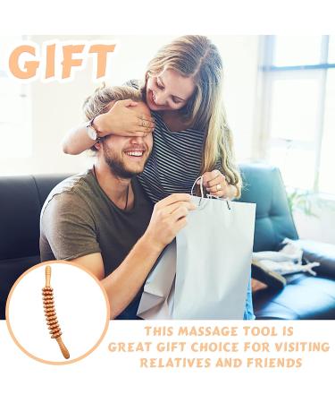 DAOZWUBGIH Curved Wood Therapy Massage Roller for Cellulite & Lymphatic Drainage - Buy Online on GoSupps.com