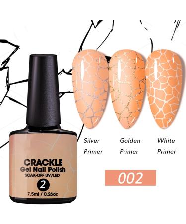 BnyHjir Crackle Gel UV LED Lamp Crackle Fingernail Finish Gel Portable Compact Manicure Supplies for Travel Friend Outdoor - Buy Online on GoSupps.com