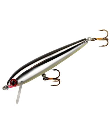 Rebel Lures Value Series Minnow Crankbait Shallow Water Fishing Lure 1 5/8 in, 5/64 oz Silver/Black