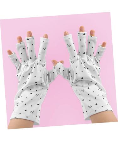 Beaupretty 6 Pairs nail gloves UV gloves for gel manicures UV lamp glove for gel nails fingerless anti UV glove protection gloves for manicures Miss polyester non-slip ultra violet light - Buy Online on GoSupps.com