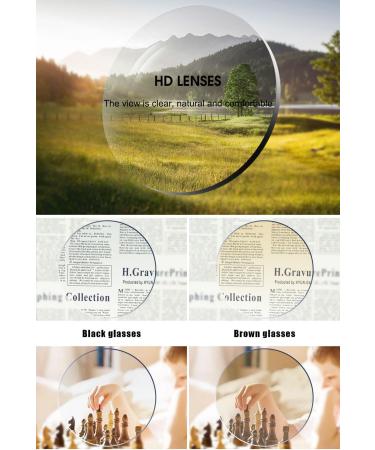 Vevesmundo Semi-Brown Plastic Rectangular Reading Glasses for Men & Women - International Shipping Available - Buy Online on GoSupps.com