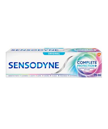 Sensodyne Complete Protection & Advanced Toothpaste For Sensitive Teeth Aid Plaque Removal Cool Mint 75ml 75 ml (Pack of 1) NEW Original