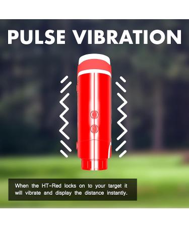 Harry Taylor Red Series Laser Rangefinder - 1000 Yard Range - Clearview 7X LCD - Flag-Lok Vibration - Slope - Mag-Lok Magnetic Mount - Rechargeable (Red Edition) - Buy Online on GoSupps.com