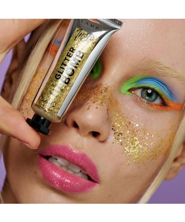  Lamel Lamel INSTA N.402 Bomb Face and Body Glitter Gel Texture Transparent and Shimmering 20 ml Gold - Buy Online on GoSupps.com