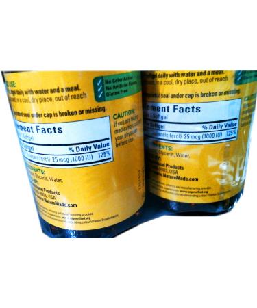Nature Made Vitamin D3 1000 IU 600 Softgels (2pk - 300 ct Each) - Immune Support & Bone Health - Buy Online on GoSupps.com