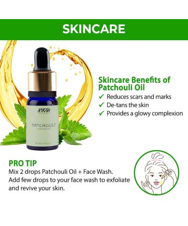 Buy Nykaa Naturals Essential Oil - Patchouli 0.33 oz | Hair Growth Damage Repair & Scar Minimizer - Buy Online on GoSupps.com