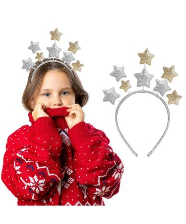 WLLHYF Glitter Star Headband - Birthday Hair Accessories for Women, Kids & Adults (1pcs-Gold) - Buy Online on GoSupps.com
