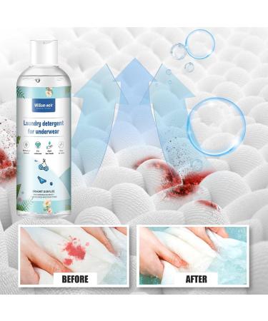 Delicate Wash Detergent Natural Mild Laundry Detergent Underwear Wash 300ml Underwear Cleaning Liquid Blood Stain Remover for Lingerie Bath Towels Cashmere Pochy - Buy Online on GoSupps.com