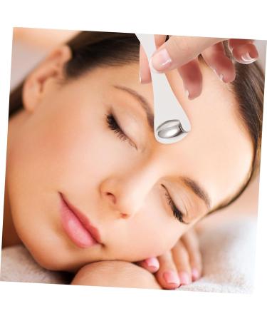 Massage Ice Roller Eye Cream Spoon - Beauty Tool & Eye Massager | Refreshing Eye Cream Applicator & Scoop - 10.5x2.8x1.5CM White - Buy Online on GoSupps.com
