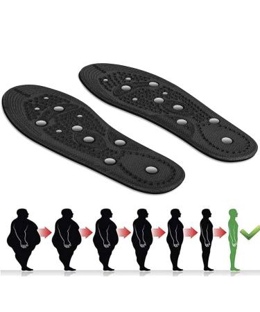 Magnetic insoles 1 pair of magnetic massage insoles reflexology acupressure improve blood circulation plantar fasciitis foot (35-40)