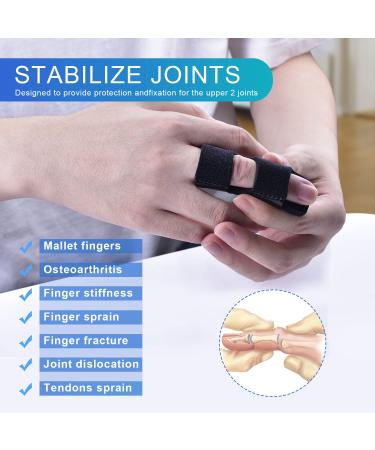 Sopito Finger Splints - 6pcs Finger Support Brace for Broken Fingers, Arthritis, and Knuckle Immobilization - Buy Online on GoSupps.com