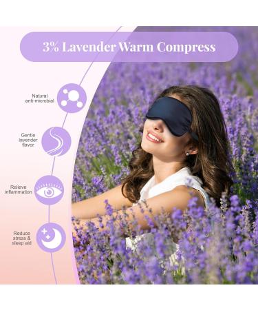 2 Pack 3D Contoured Eye Mask + 2 Pack Warm Compress for Eyes - Relaxation & Relief Set - Buy Online on GoSupps.com