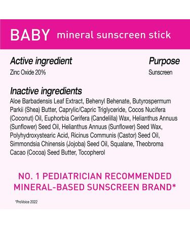 Blue Lizard BABY Mineral Sunscreen Stick with Zinc Oxide SPF 50+ Water Resistant UVA/UVB Protection - Easy to apply Fragrance Free.5 oz (Pack of 2) 0.5 Ounce (Pack of 2) - Buy Online on GoSupps.com
