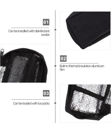 DOITOOL Black Insulin Pen Carrying Case - Portable Medical Cooler Bag for Diabetes Medication - Buy Online on GoSupps.com