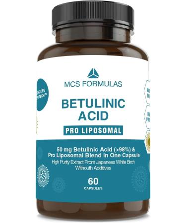 Betulinic Acid Pro Liposomal 50mg - 60 Vegan Capsules | Pure & Additive-Free - Buy Online on GoSupps.com