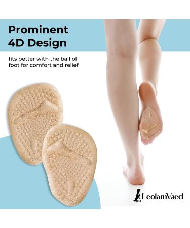 Washable Metatarsal Pads for Women - All Day Pain Relief & Comfort - 10 Piece Set - One Size Fits All - Buy Online on GoSupps.com