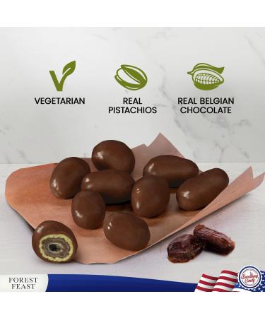  Broadway candy Forest Feast Dubai Pack of 6 Crispy Milk Chocolate Pistachio Dates 120g - Buy Online on GoSupps.com