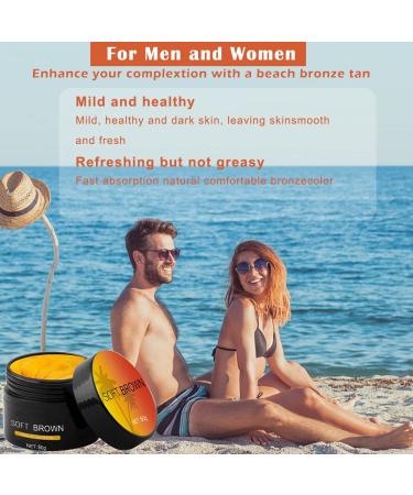 Fengyang Soft Brown Tanning Cream Bundle - Premium Accelerator & Booster for Sunbeds & Outdoor Tan, Natural & Effective Results (2Pcs) - Buy Online on GoSupps.com