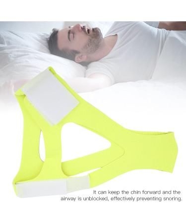 Anti Snoring Chin Strap - Snore Relief Solution for Adults - Adjustable & Breathable (Yellow) - Buy Online on GoSupps.com
