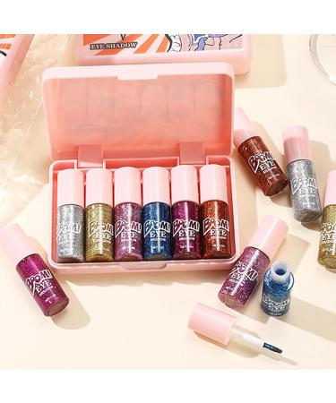 BommFu Liquid Eyeshadow 6 Piece Liquid Shine CosmeticsHigh Pigment Shimmering Eyeshadow Make Up for Brides Women Girls - Buy Online on GoSupps.com