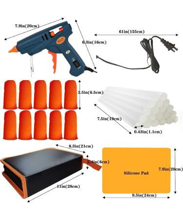 60/100W Full Size Hot Glue Gun Kit with Carry Bag & 28 Glue Sticks - Dual Power High Temp Melt Gun for DIY Projects & Home Repairs - Buy Online on GoSupps.com
