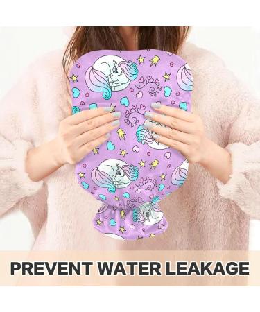 Naanle Cartoon Unicorn Hot Water Bottle - 2L Large Pain Relief & Therapy Bag for Bed Hands & Feet - Ideal Hot & Cold Compress - Buy Online on GoSupps.com