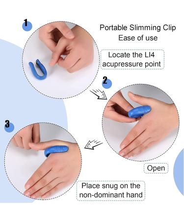 PNEDEODM Acuplus 4/8PCS Sugar Control Li4 Acupressure Point Clip - Magnetic Tiger Mouth Thumb Massage Clip (Black) | International Shipping - Buy Online on GoSupps.com