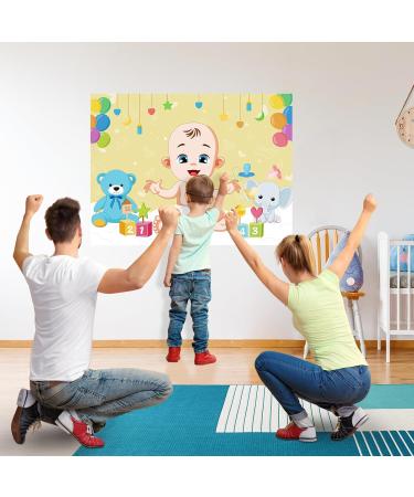 Morcheiong Pin the Pacifier Baby Game - 48 Pacifiers for Baby Shower Party Favors & Decorations - Fun Entertainment for New Parents - Buy Online on GoSupps.com