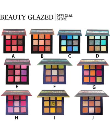 Eyeshadow mewmewcat 9 Colors Eyeshadow Palette Eye Makeup Pallet Pearly Matte Eyeshadows Make Up Eye Shadows Cosmetics Gift Kit A Multicolor - Buy Online on GoSupps.com
