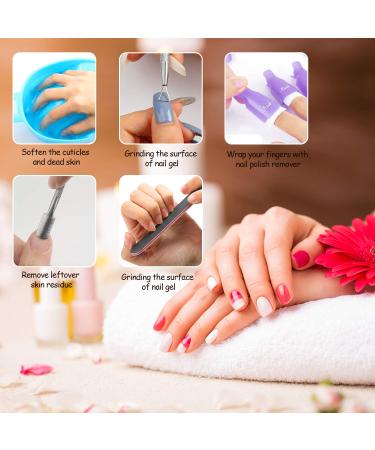 2Pcs Nail Soak Tray Soaking Bowl Manicure Kit for Nail Care & Polish Removal - Buy Online on GoSupps.com